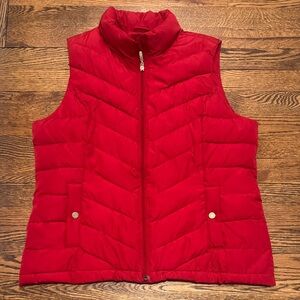 Charter Club Red Puffer Vest